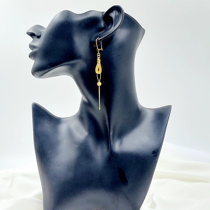 21K حلق فانسي اكسترا-مجوهرات الشيخ سعيد-Saeed Jewelry 