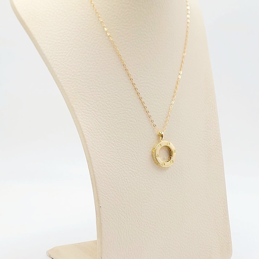 18K عقد فيجارو مرصع-مجوهرات الشيخ سعيد-Saeed Jewelry 