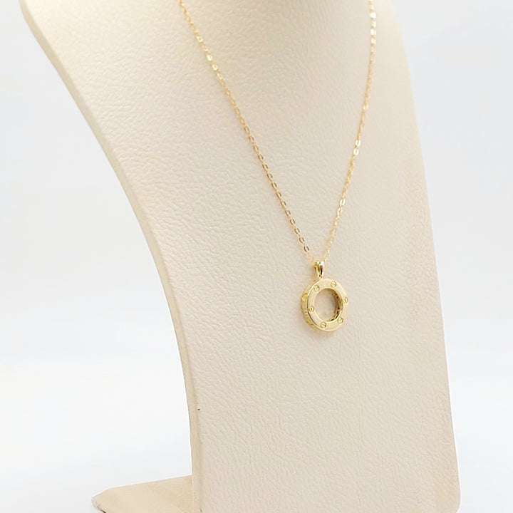 18K عقد فيجارو مرصع-مجوهرات الشيخ سعيد-Saeed Jewelry 