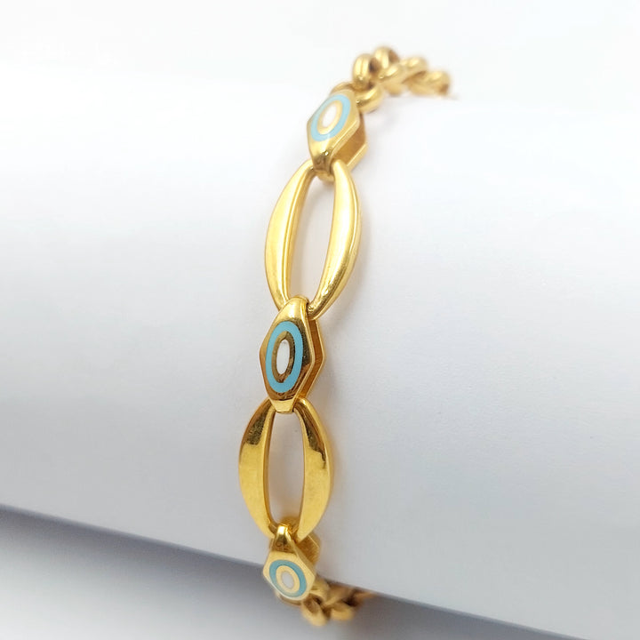 21K اسوارة اكسترا مينا-مجوهرات الشيخ سعيد-Saeed Jewelry 