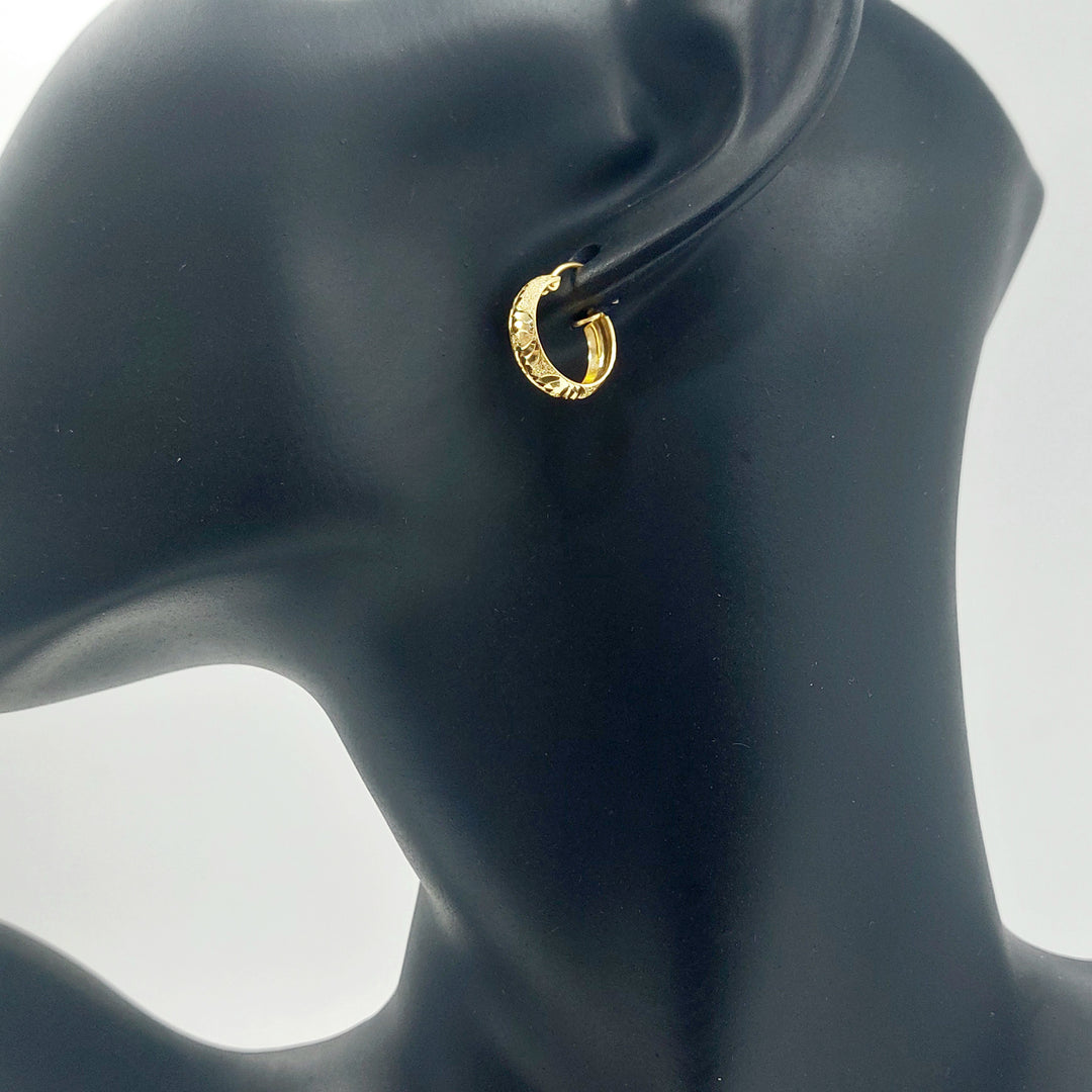 21K حلق ذبلة-مجوهرات الشيخ سعيد-Saeed Jewelry 