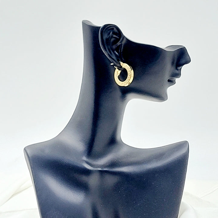 18K حلق ذبلة اكسترا-مجوهرات الشيخ سعيد-Saeed Jewelry 