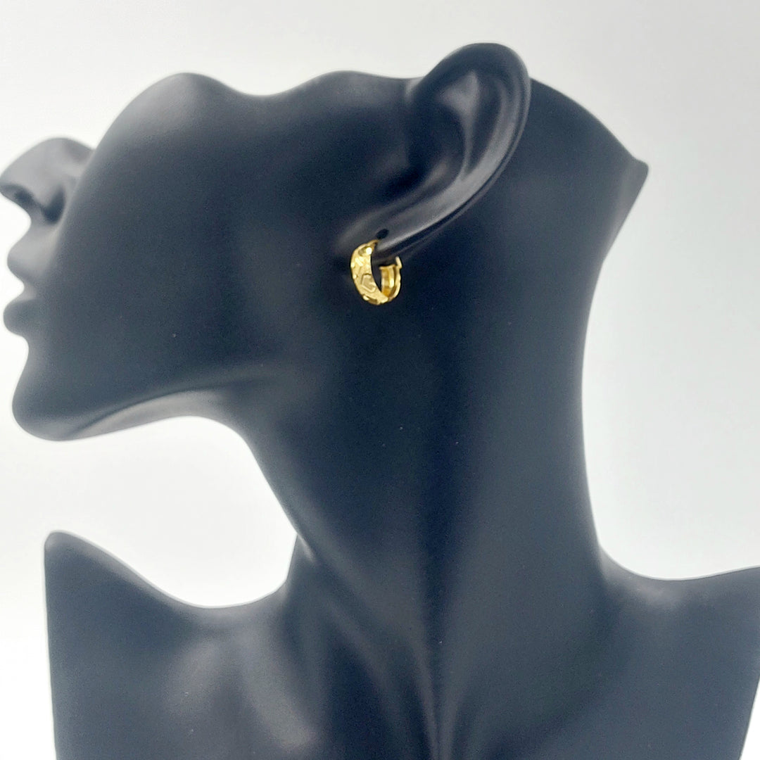 21K حلق ذبلة-مجوهرات الشيخ سعيد-Saeed Jewelry 