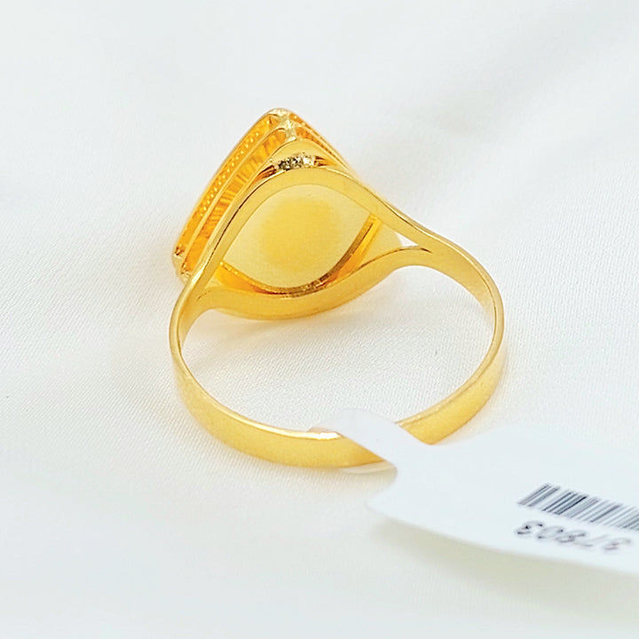 21K خاتم اكسترا-مجوهرات الشيخ سعيد-Saeed Jewelry 