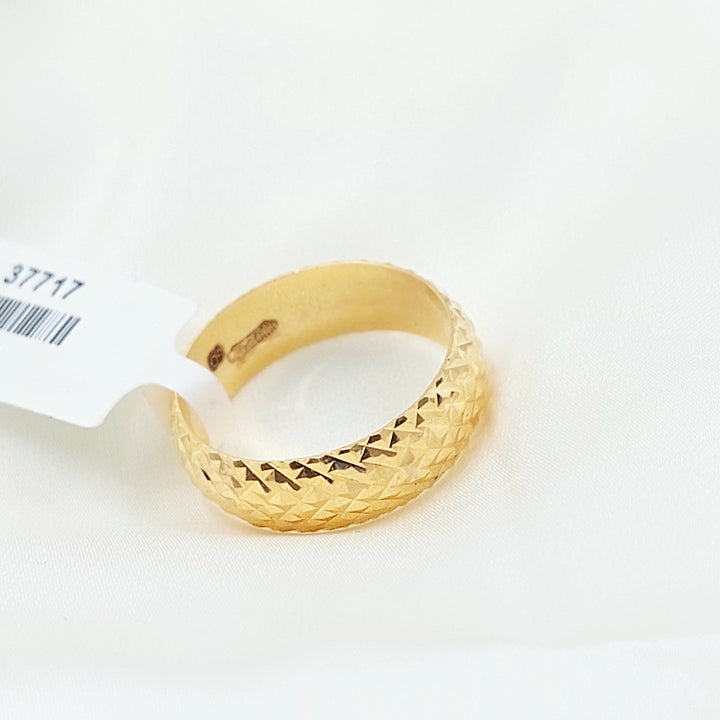 21K ذبلة سداسي سادة-مجوهرات الشيخ سعيد-Saeed Jewelry 