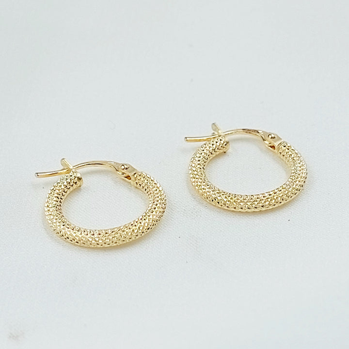 18K حلق ذبلة اكسترا-مجوهرات الشيخ سعيد-Saeed Jewelry 