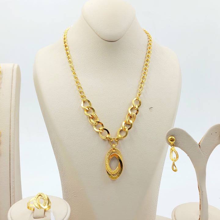 21K طقم جنزير-مجوهرات الشيخ سعيد-Saeed Jewelry 