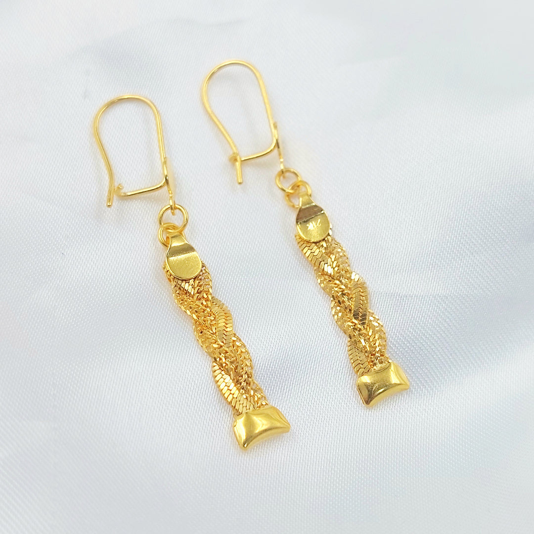 21K حلق فانسي اكسترا-مجوهرات الشيخ سعيد-Saeed Jewelry 