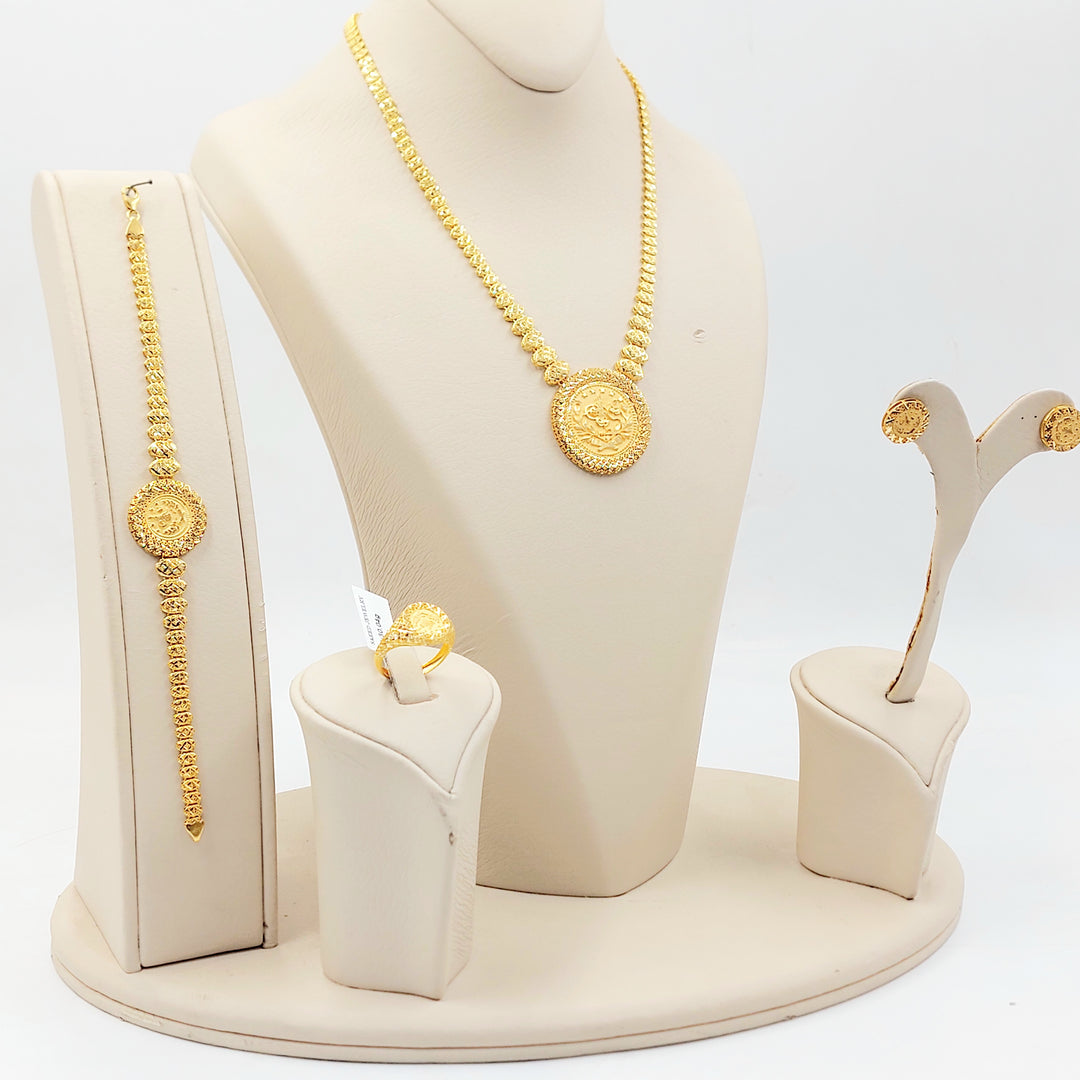 21K طقم رشادي اكسترا-مجوهرات الشيخ سعيد-Saeed Jewelry 