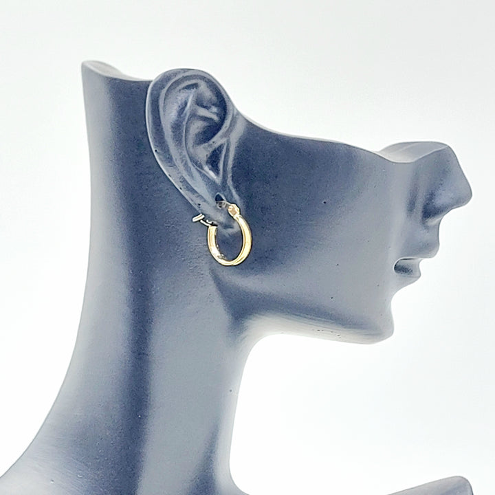 18K حلق ذبلة اطفال-مجوهرات الشيخ سعيد-Saeed Jewelry 