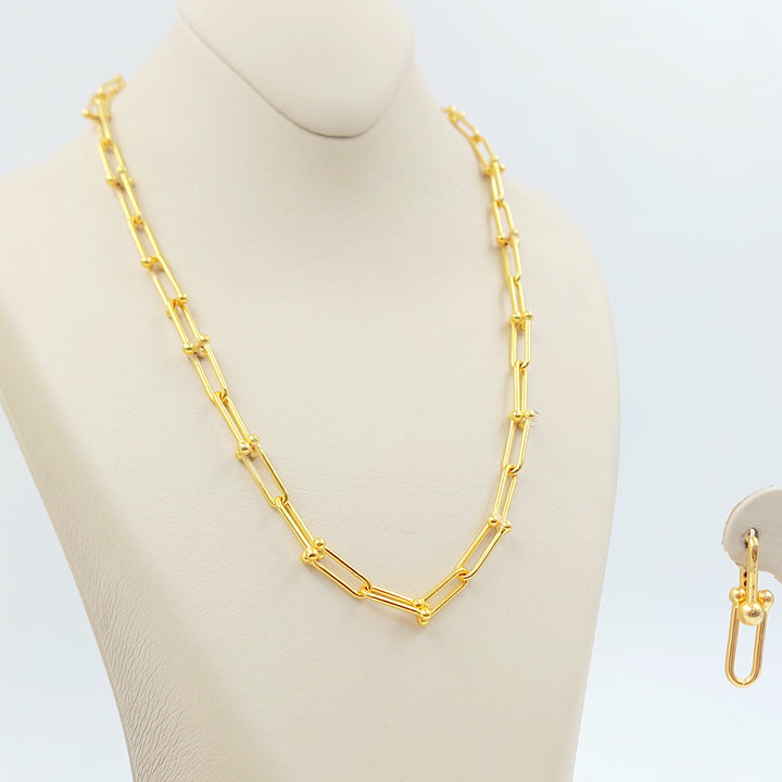 21K طقم بيبر كليب-مجوهرات الشيخ سعيد-Saeed Jewelry 