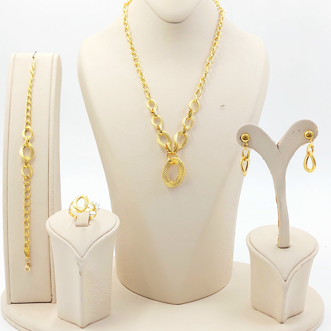 21K طقم جنزير-مجوهرات الشيخ سعيد-Saeed Jewelry 