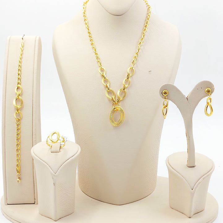 21K طقم جنزير-مجوهرات الشيخ سعيد-Saeed Jewelry 