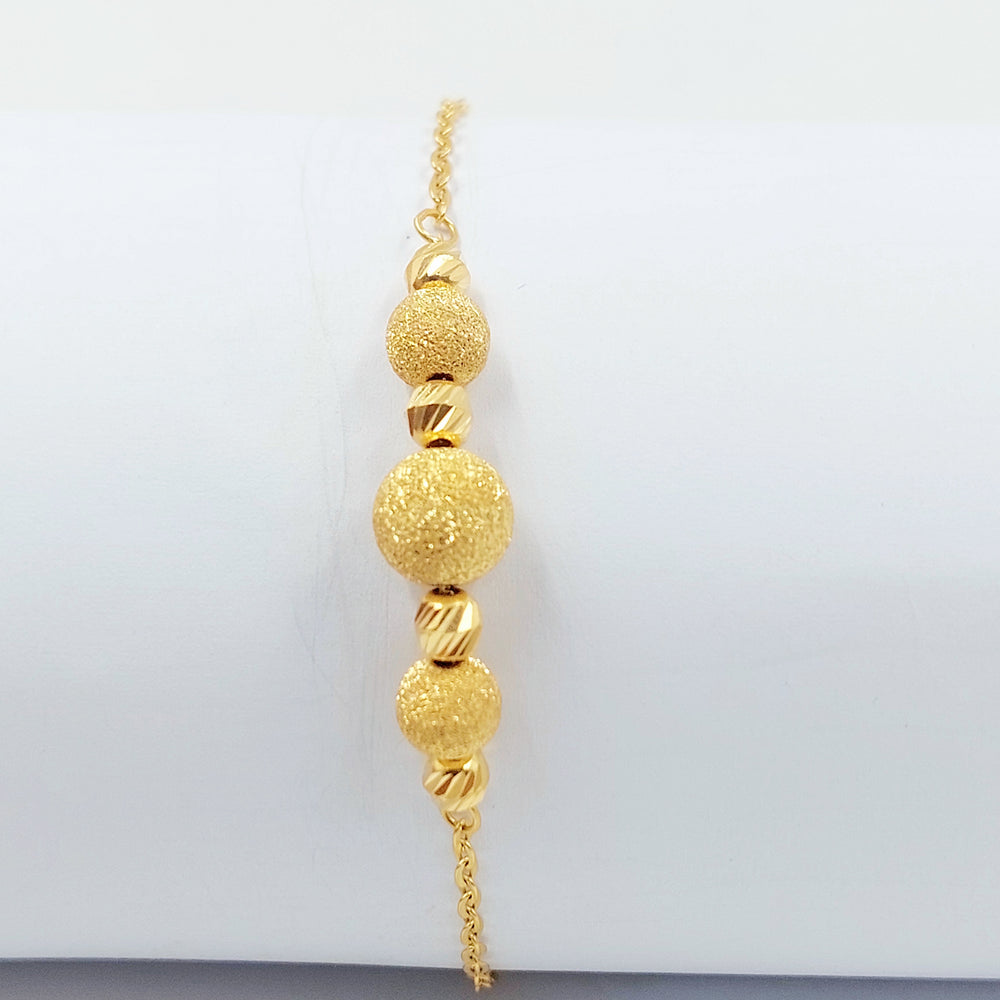 21K اسوارة طابات-مجوهرات الشيخ سعيد-Saeed Jewelry 