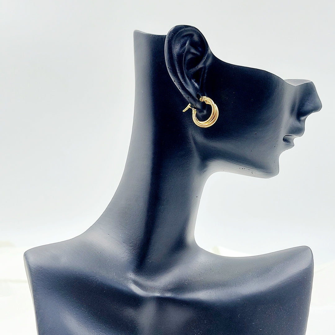 18K حلق ذبلة اطفال-مجوهرات الشيخ سعيد-Saeed Jewelry 