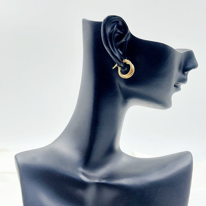 18K حلق ذبلة اطفال-مجوهرات الشيخ سعيد-Saeed Jewelry 