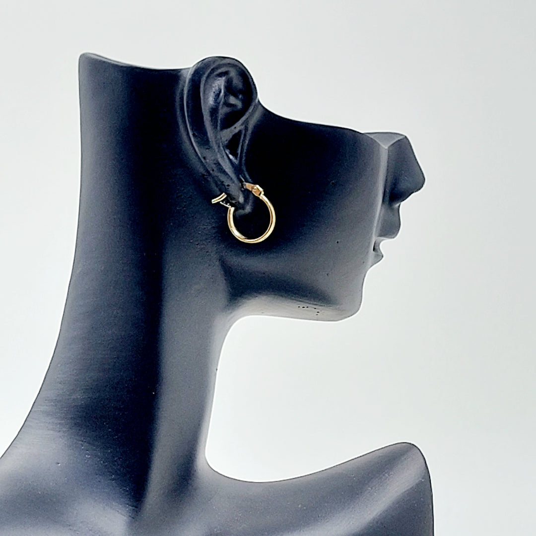 18K حلق ذبلة اطفال-مجوهرات الشيخ سعيد-Saeed Jewelry 