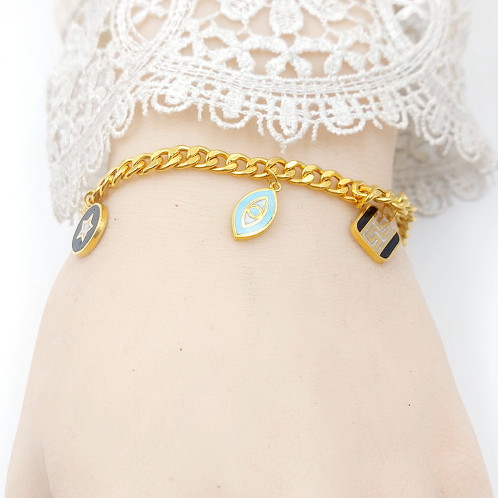 21K اسوارة دنانديش مينا-مجوهرات الشيخ سعيد-Saeed Jewelry 