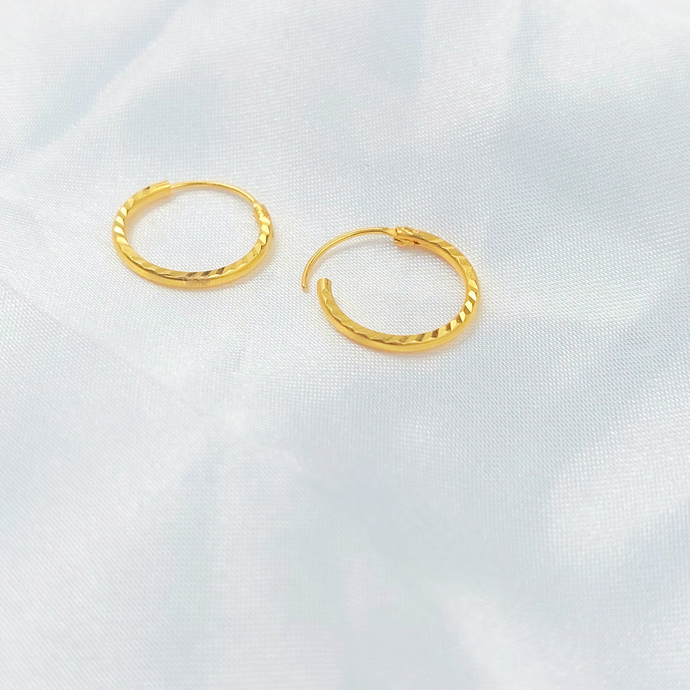 21K حلق ذبلة-مجوهرات الشيخ سعيد-Saeed Jewelry 