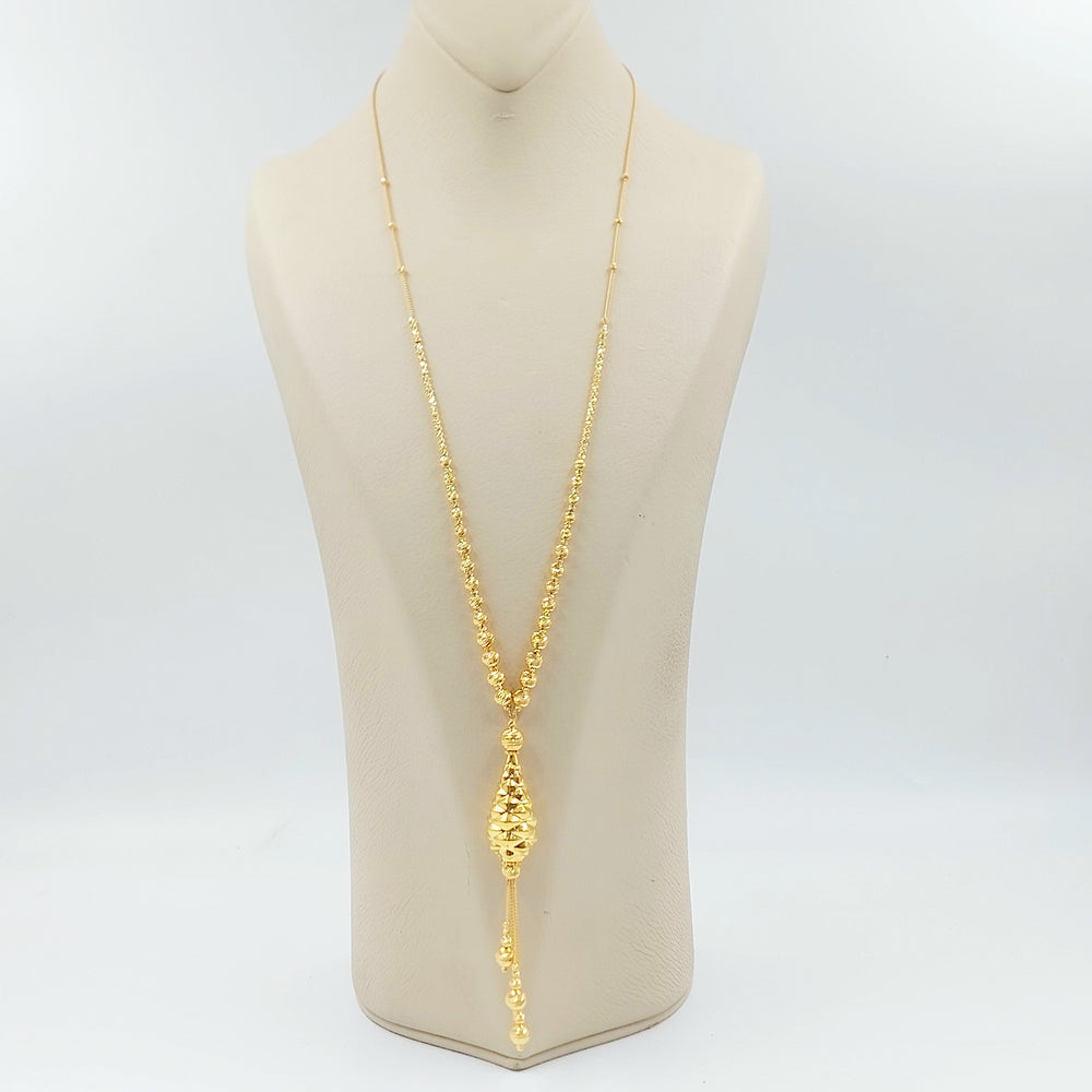 21K عقد مسبحة اكسترا-مجوهرات الشيخ سعيد-Saeed Jewelry 
