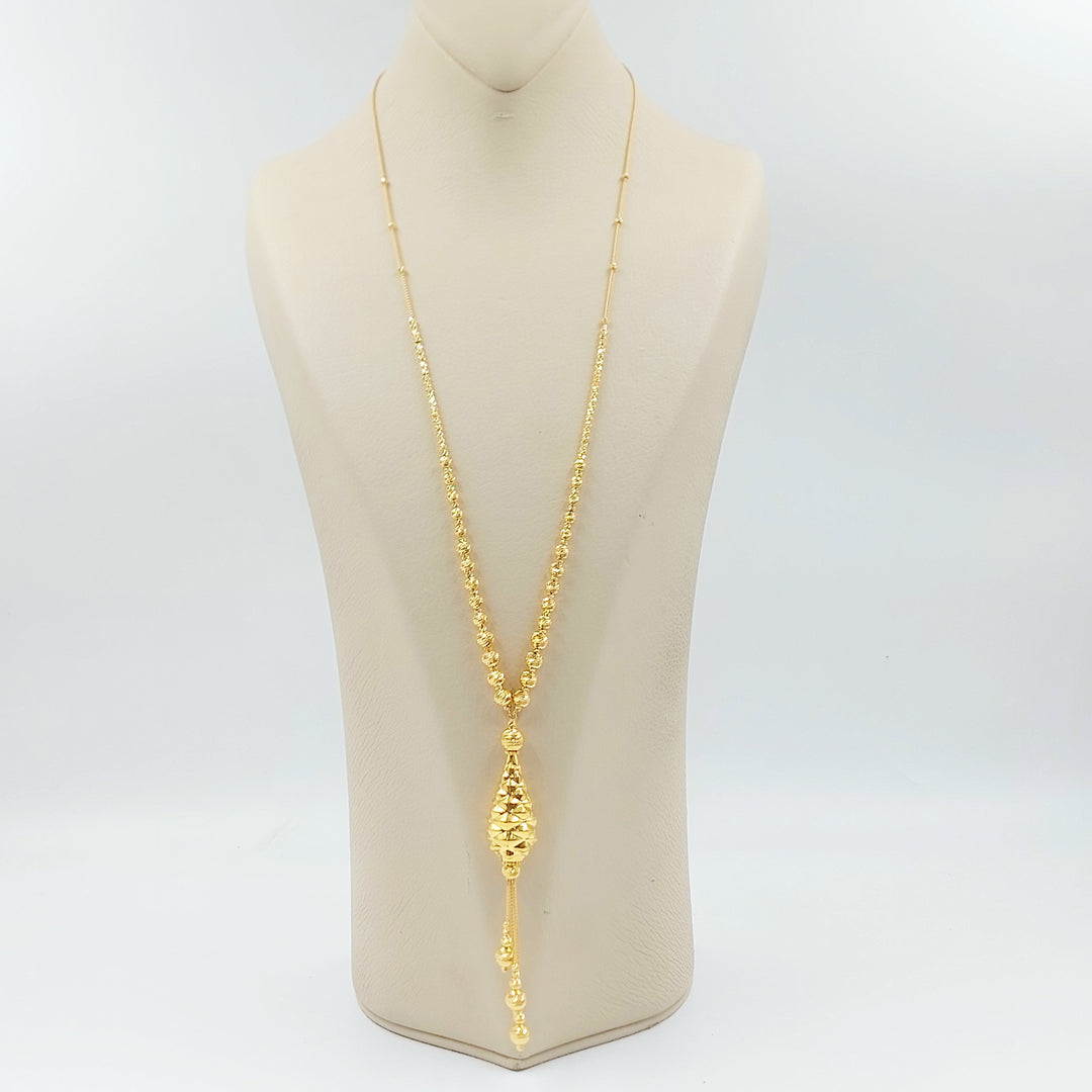 21K عقد مسبحة اكسترا-مجوهرات الشيخ سعيد-Saeed Jewelry 