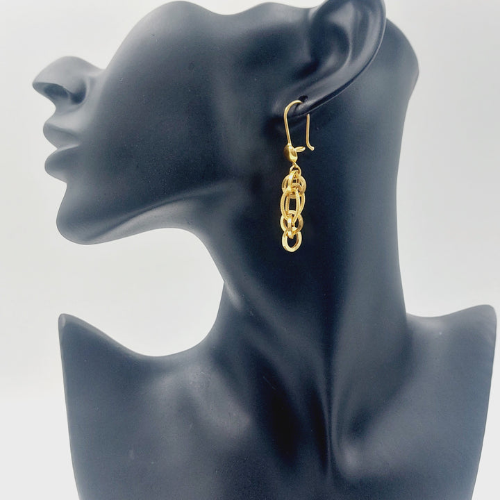 21K حلق شنكل-مجوهرات الشيخ سعيد-Saeed Jewelry 