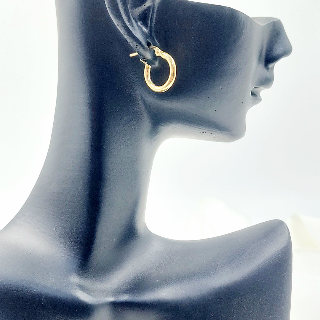 18K حلق ذبلة اطفال-مجوهرات الشيخ سعيد-Saeed Jewelry 