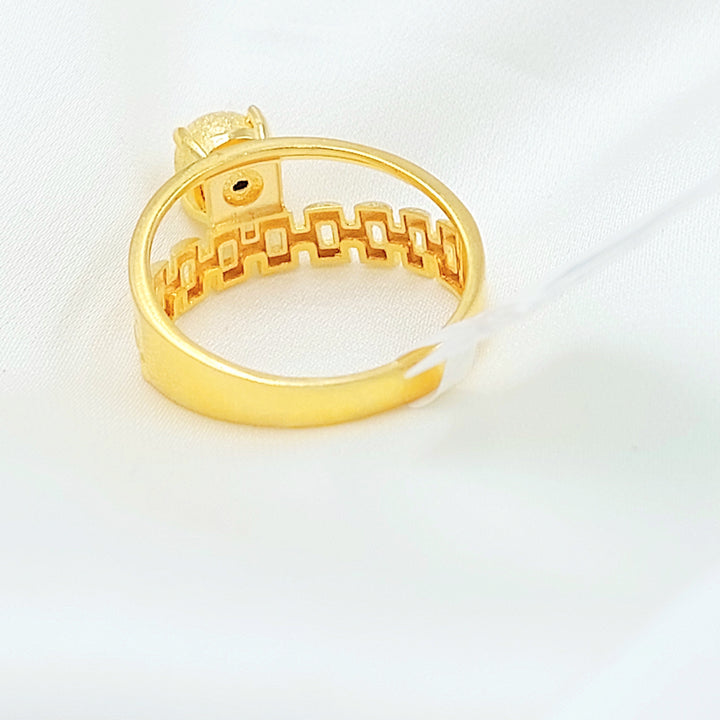 21K خاتم طابات اكسترا-مجوهرات الشيخ سعيد-Saeed Jewelry 