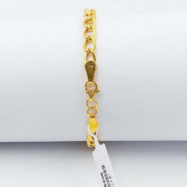 21K اسوارة جنزير اكسترا-مجوهرات الشيخ سعيد-Saeed Jewelry 