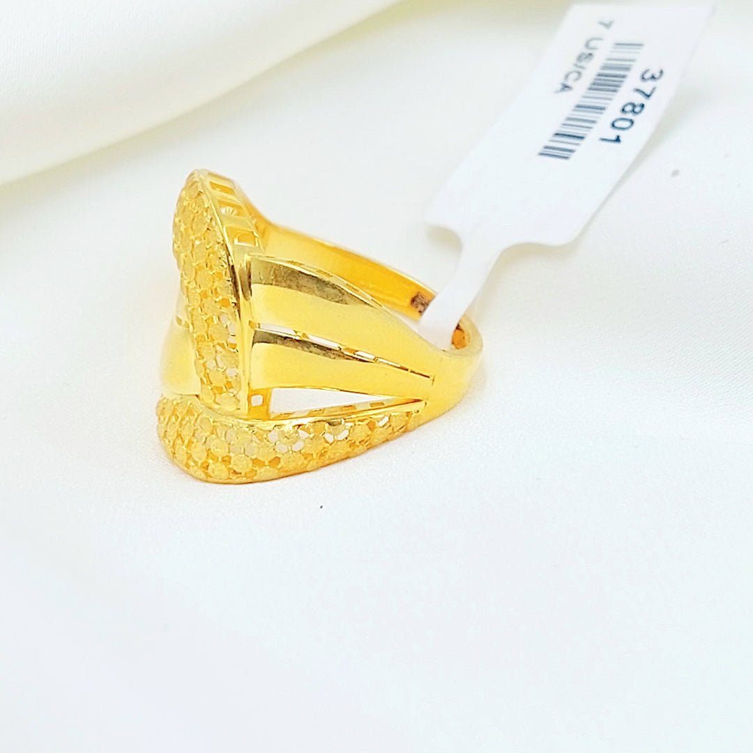 21K خاتم اكسترا-مجوهرات الشيخ سعيد-Saeed Jewelry 