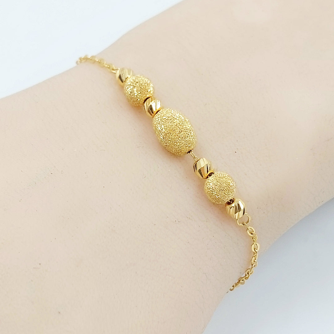 21K اسوارة طابات-مجوهرات الشيخ سعيد-Saeed Jewelry 