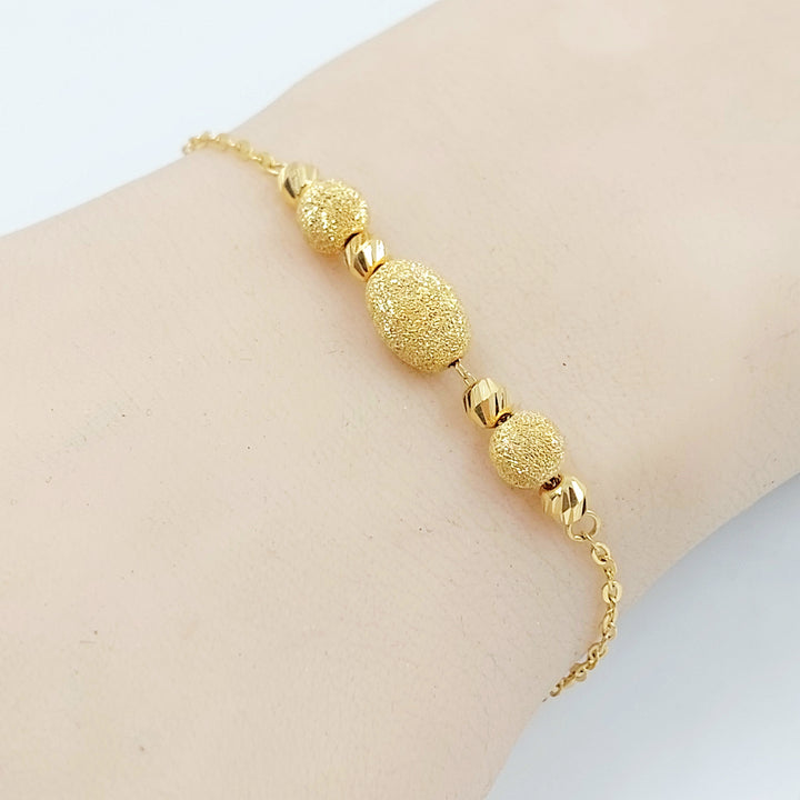21K اسوارة طابات-مجوهرات الشيخ سعيد-Saeed Jewelry 