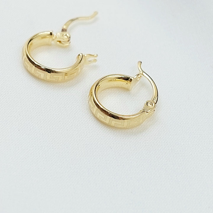 18K حلق ذبلة اطفال-مجوهرات الشيخ سعيد-Saeed Jewelry 