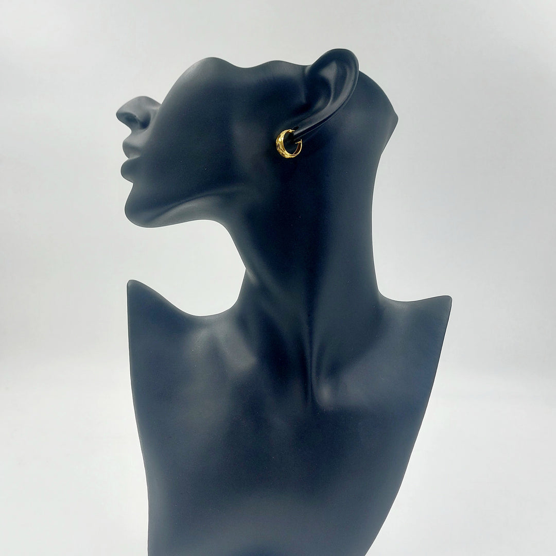 21K حلق ذبلة-مجوهرات الشيخ سعيد-Saeed Jewelry 