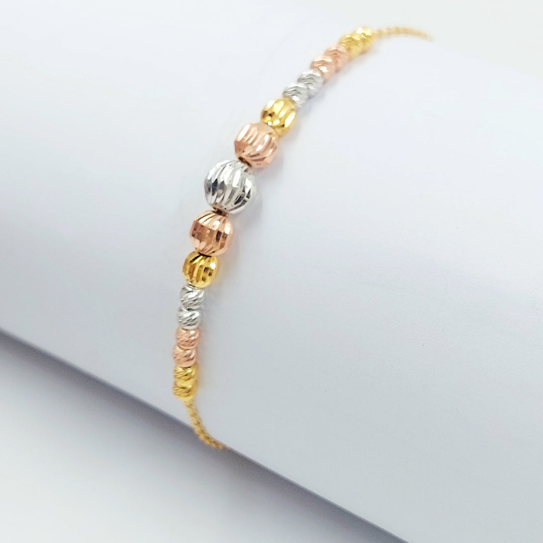 21K اسوارة طابات اكسترا-مجوهرات الشيخ سعيد-Saeed Jewelry 