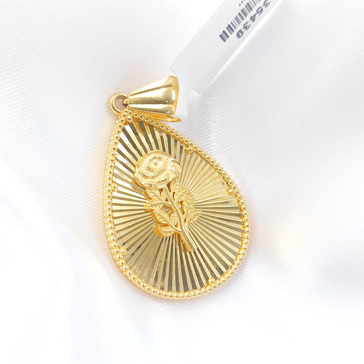 21K تعليقة اونصه نقش-مجوهرات الشيخ سعيد-Saeed Jewelry 