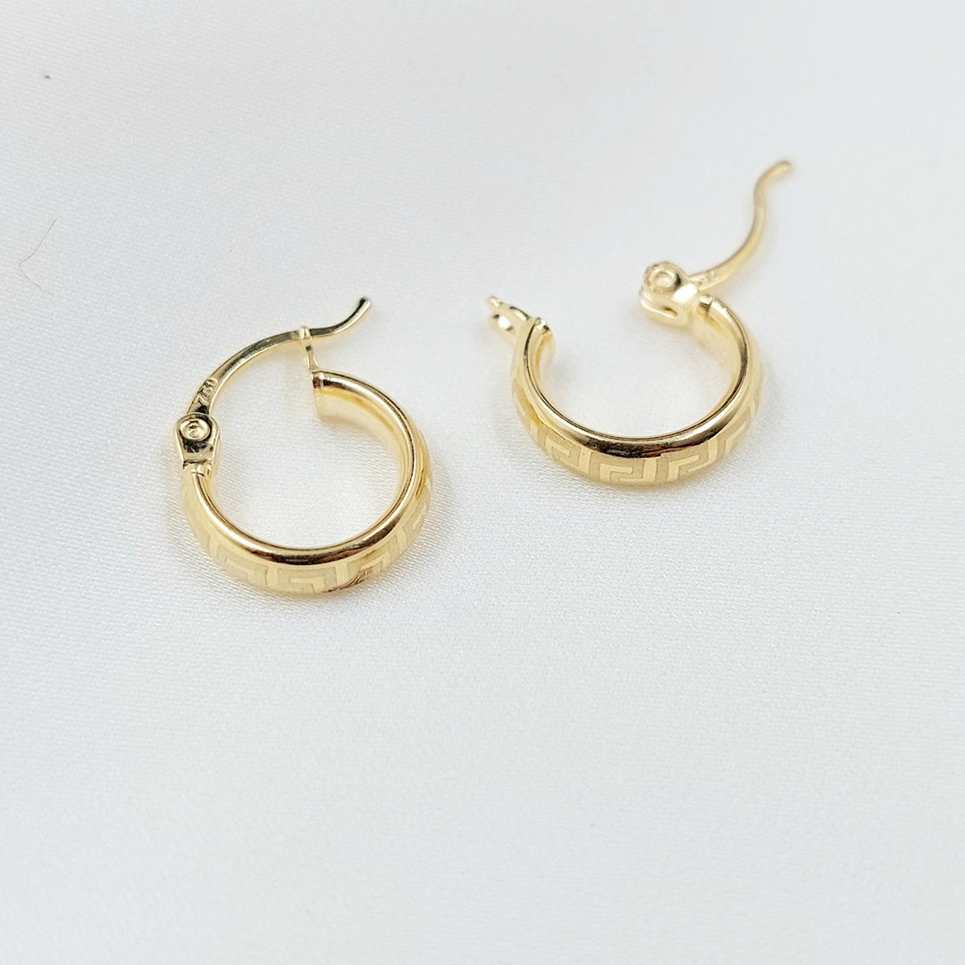 18K حلق ذبلة اطفال-مجوهرات الشيخ سعيد-Saeed Jewelry 