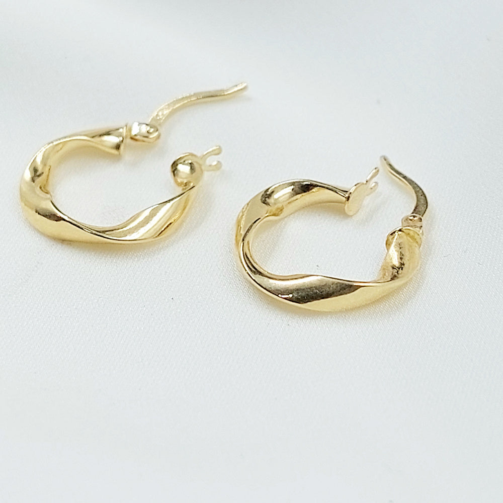 18K حلق ذبلة اكسترا-مجوهرات الشيخ سعيد-Saeed Jewelry 