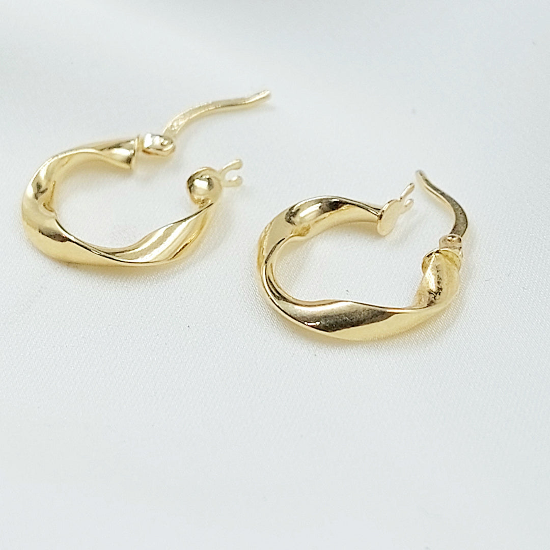 18K حلق ذبلة اكسترا-مجوهرات الشيخ سعيد-Saeed Jewelry 