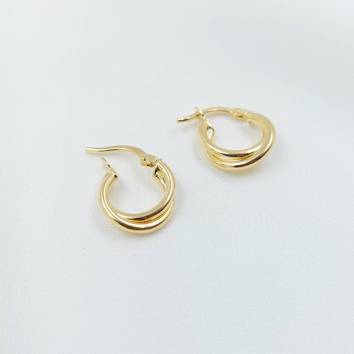 18K حلق ذبلة اطفال-مجوهرات الشيخ سعيد-Saeed Jewelry 