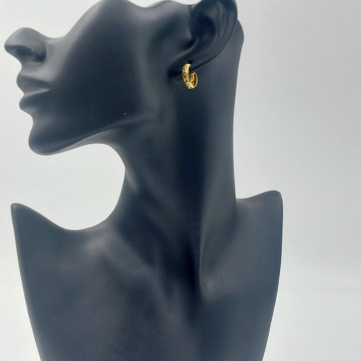 21K حلق ذبلة-مجوهرات الشيخ سعيد-Saeed Jewelry 