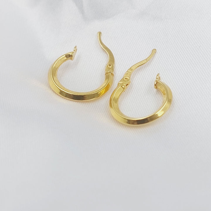 21K حلق ذبلة اكسترا-مجوهرات الشيخ سعيد-Saeed Jewelry 