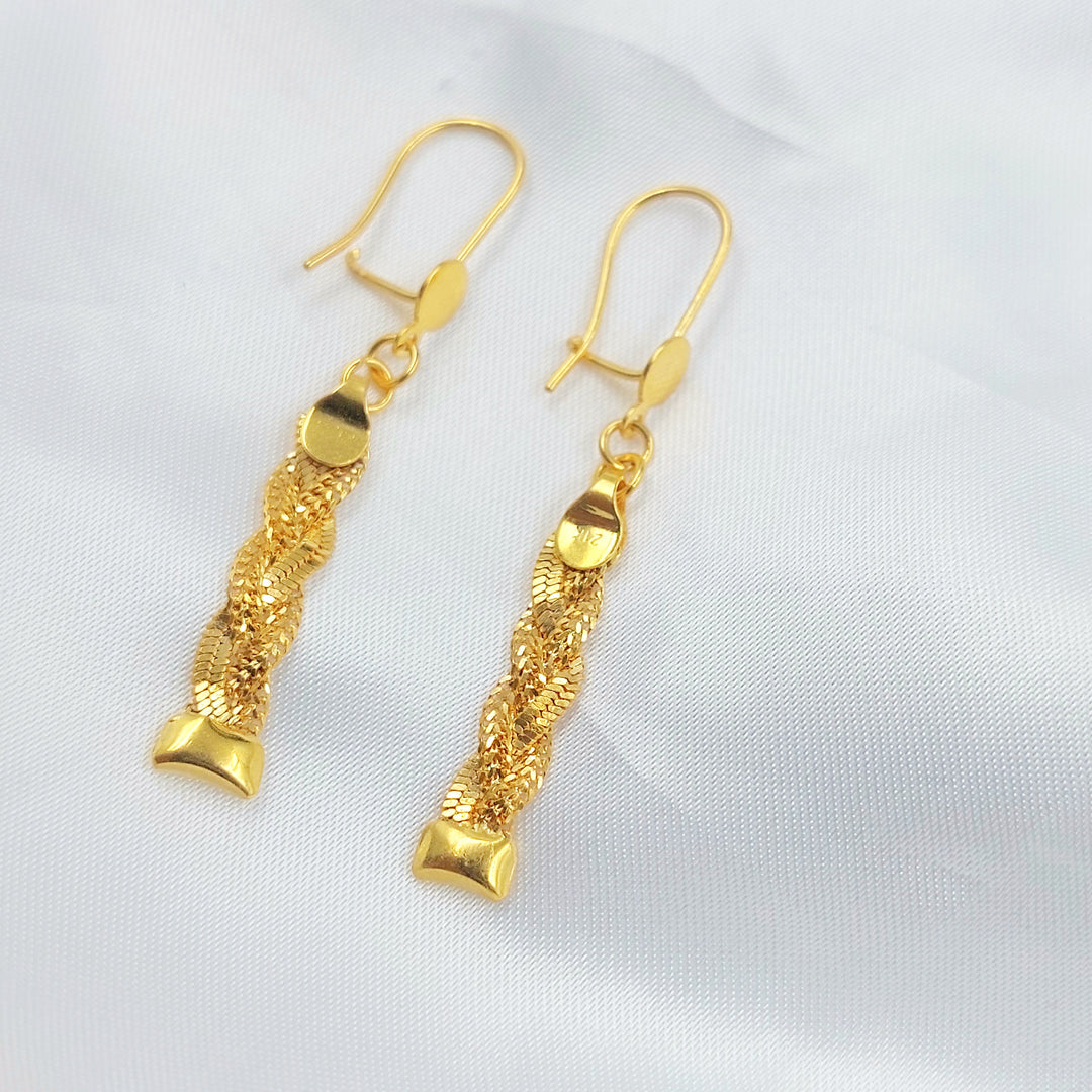 21K حلق فانسي اكسترا-مجوهرات الشيخ سعيد-Saeed Jewelry 