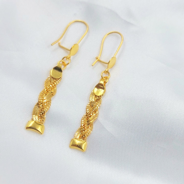 21K حلق فانسي اكسترا-مجوهرات الشيخ سعيد-Saeed Jewelry 