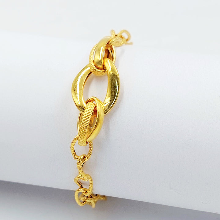 21K اسوارة جنزير اكسترا-مجوهرات الشيخ سعيد-Saeed Jewelry 