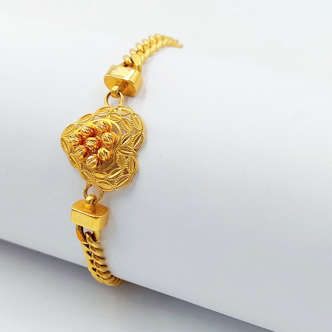 21K اسوارة قلب اكسترا-مجوهرات الشيخ سعيد-Saeed Jewelry 