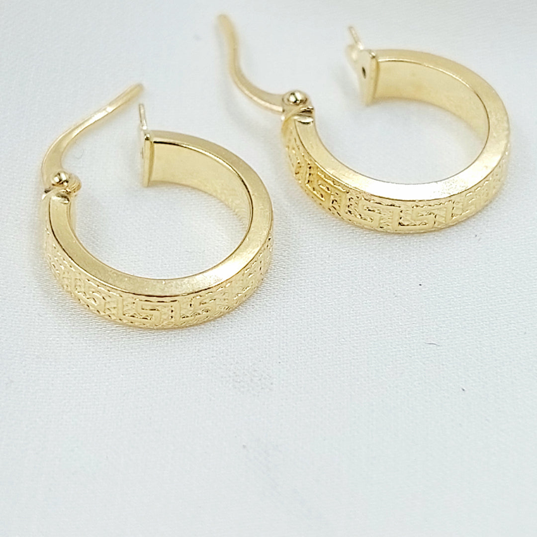18K حلق ذبلة اكسترا-مجوهرات الشيخ سعيد-Saeed Jewelry 