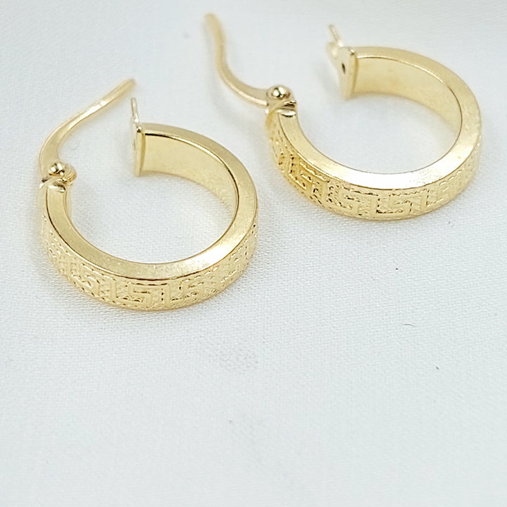 18K حلق ذبلة اكسترا-مجوهرات الشيخ سعيد-Saeed Jewelry 
