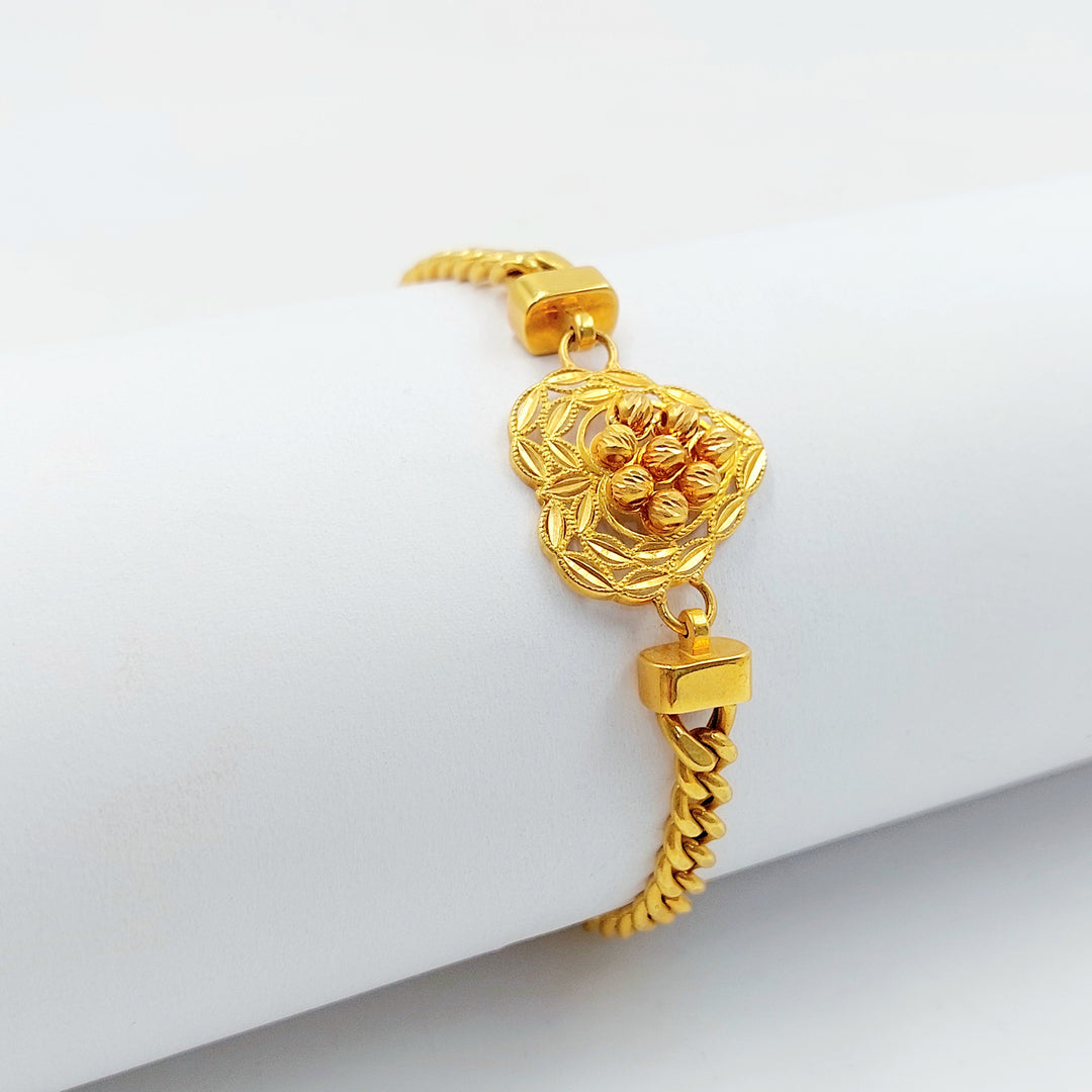 21K اسوارة قلب اكسترا-مجوهرات الشيخ سعيد-Saeed Jewelry 