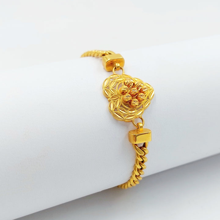 21K اسوارة قلب اكسترا-مجوهرات الشيخ سعيد-Saeed Jewelry 